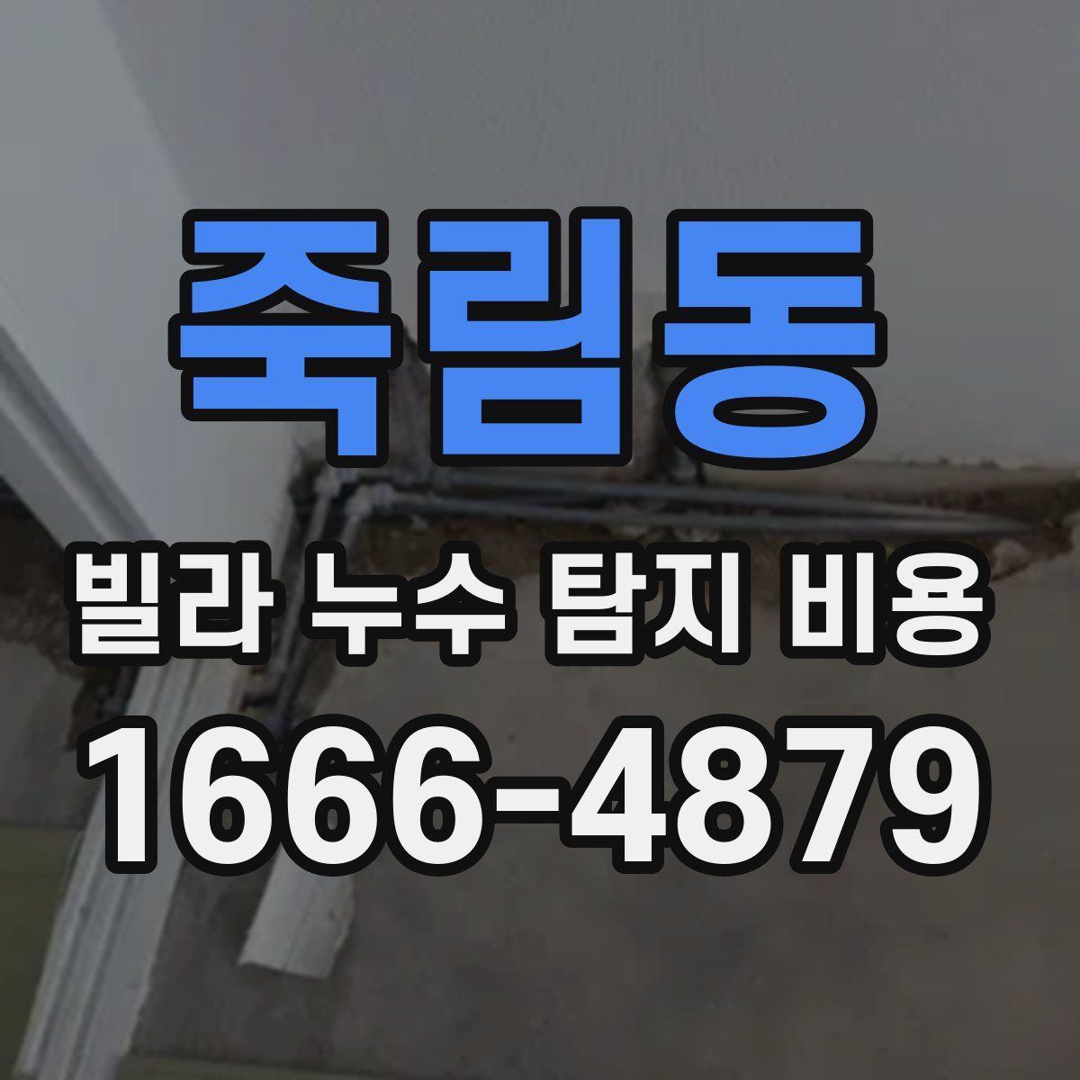죽림동 빌라 누수 탐지 비용
