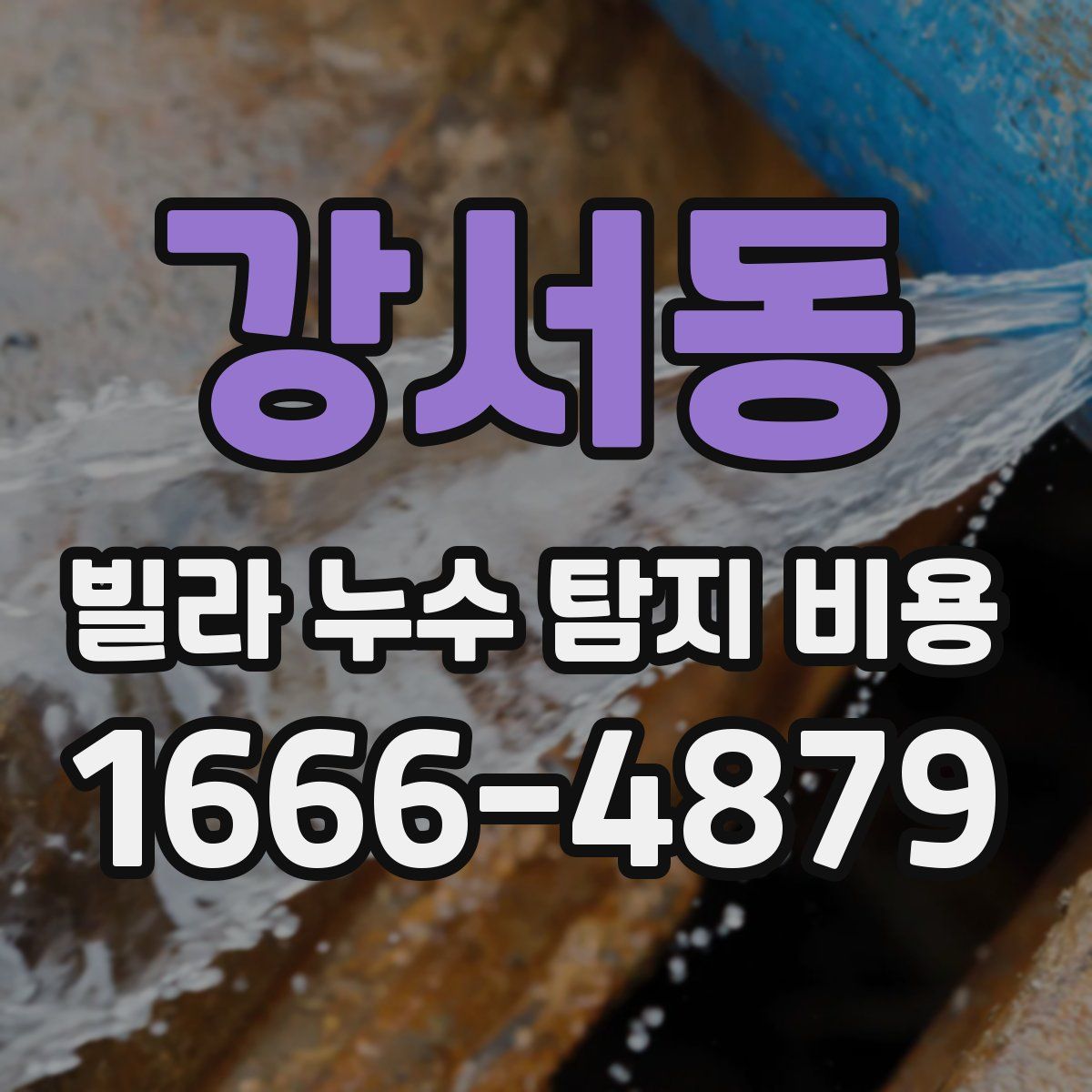 강서동 빌라 누수 탐지 비용