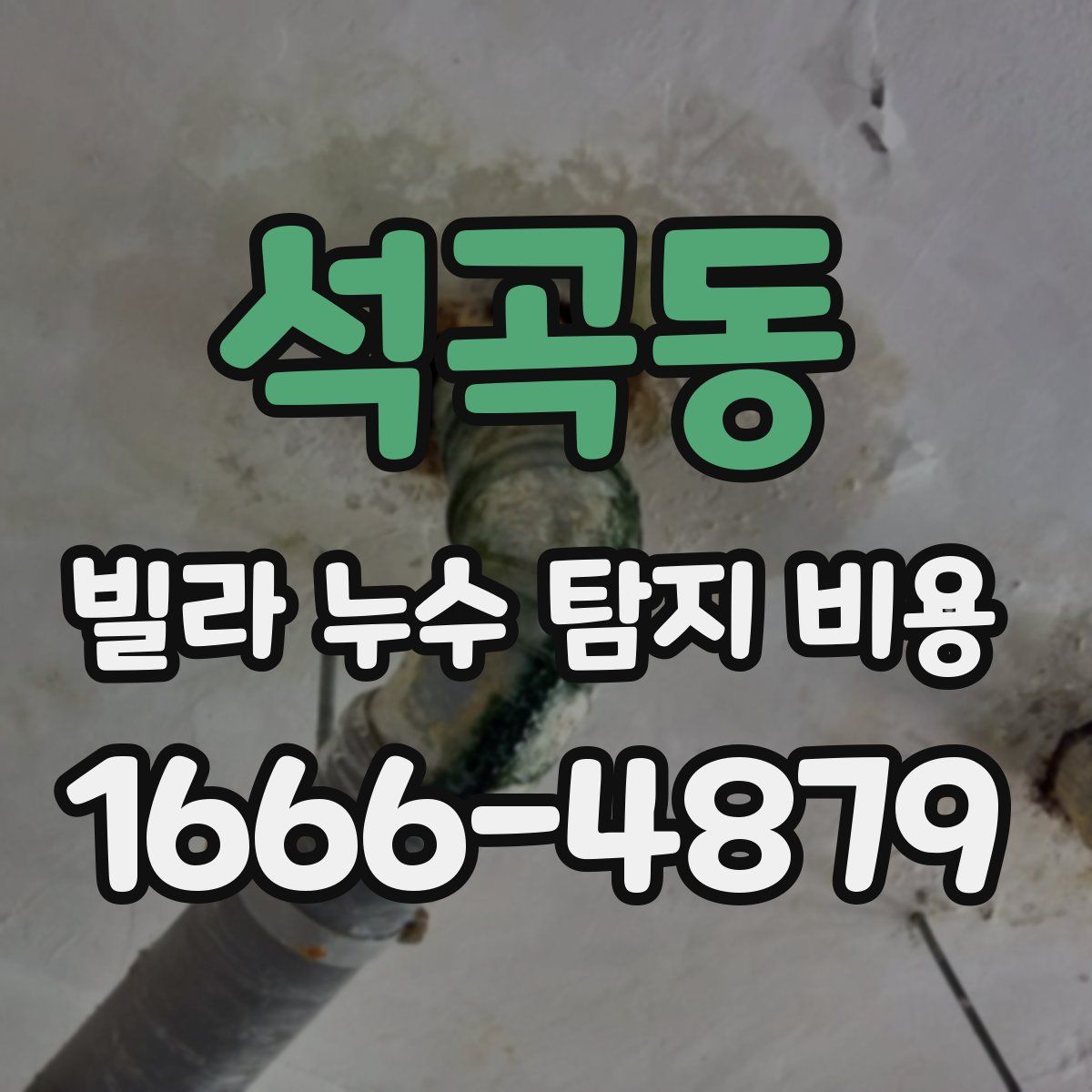 석곡동 빌라 누수 탐지 비용