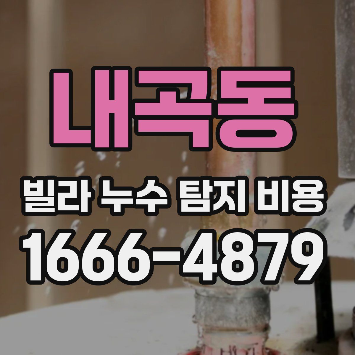 내곡동 빌라 누수 탐지 비용
