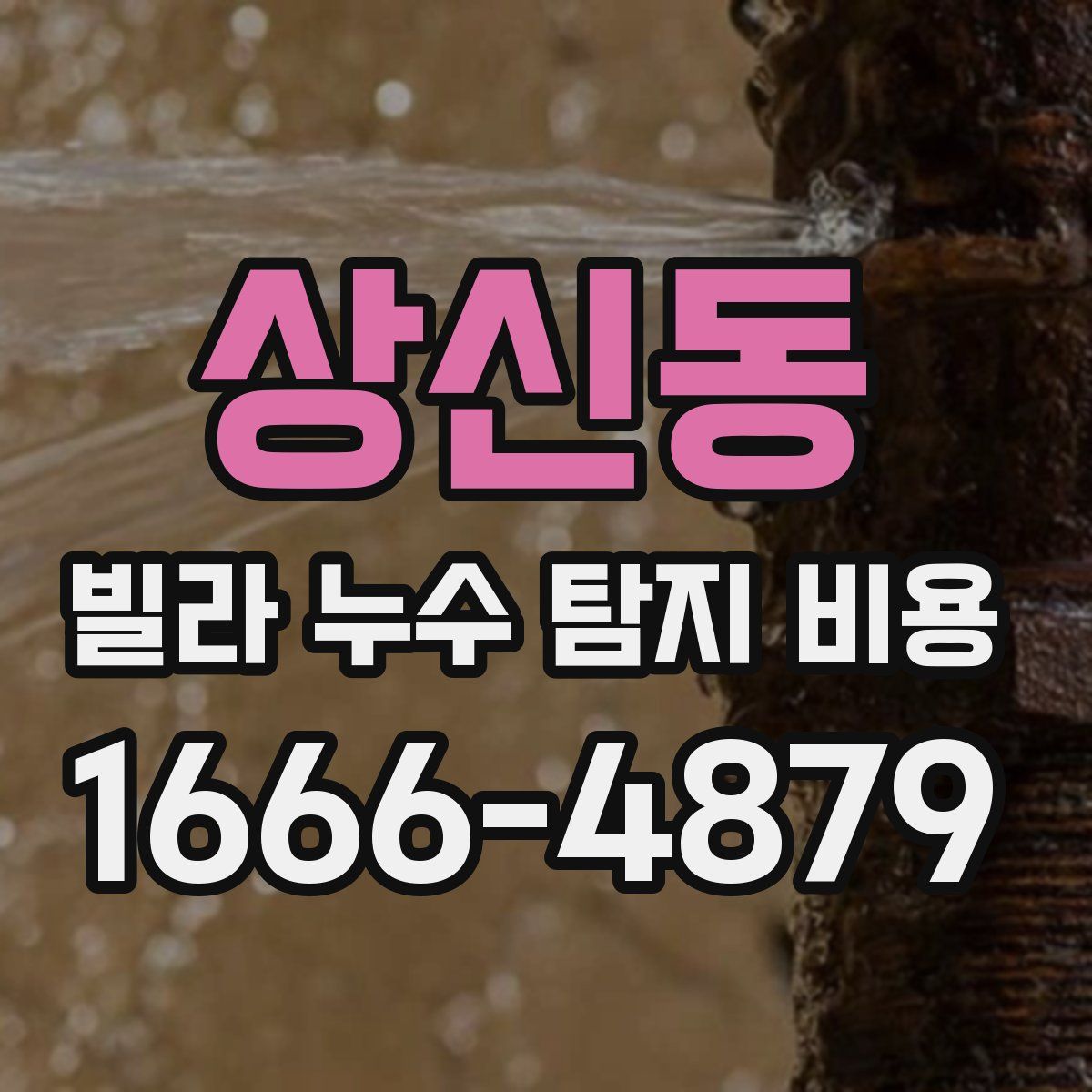 상신동 빌라 누수 탐지 비용