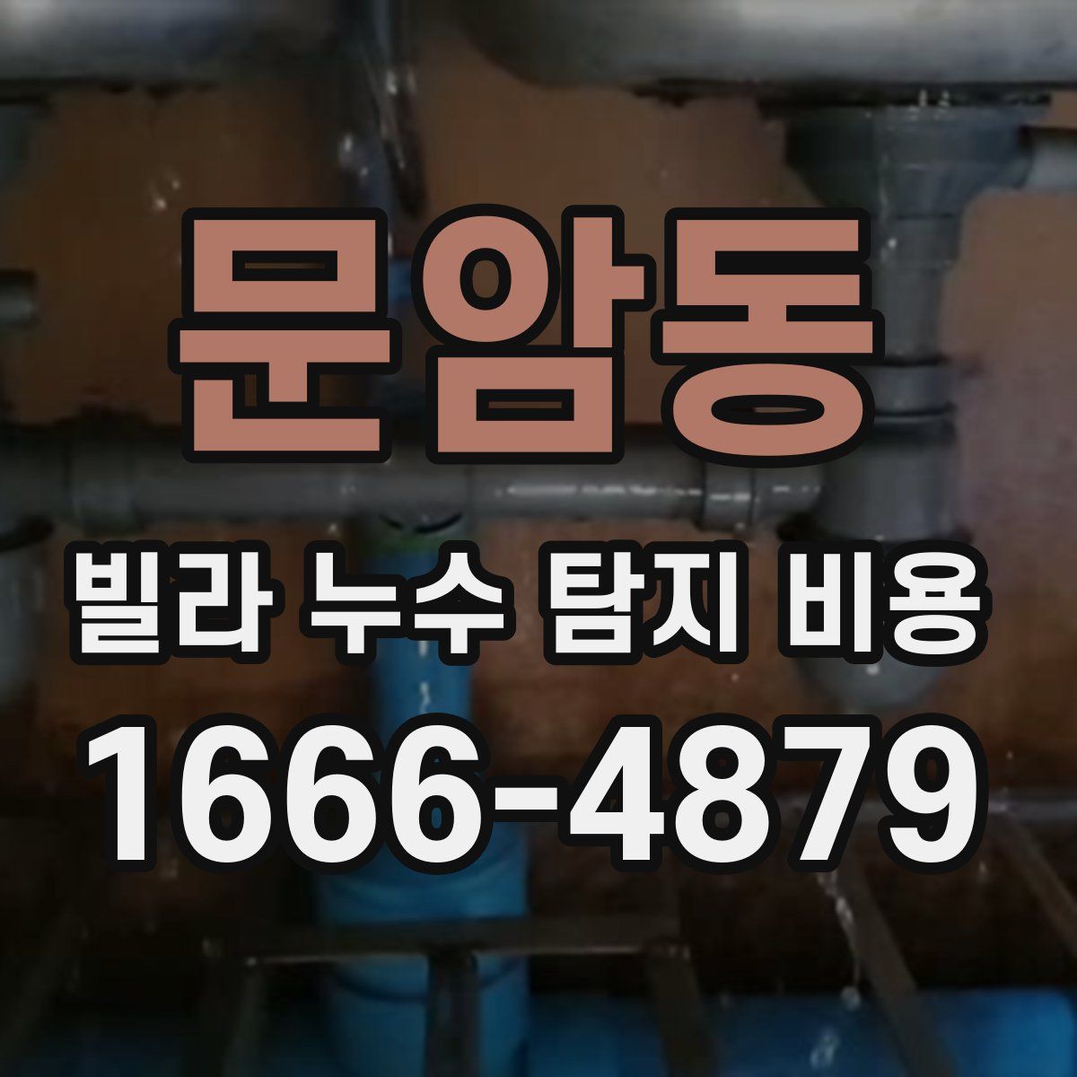 문암동 빌라 누수 탐지 비용