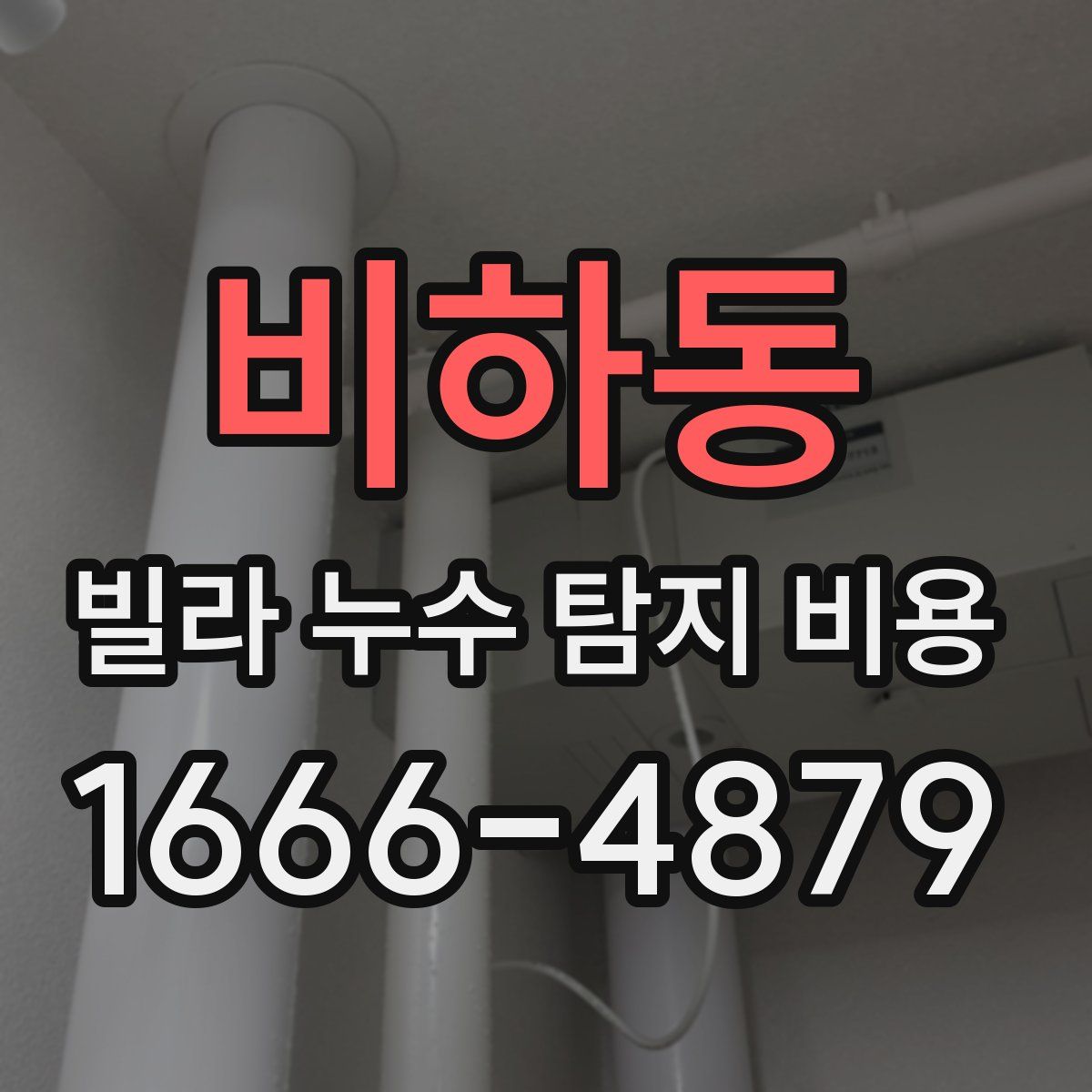 비하동 빌라 누수 탐지 비용
