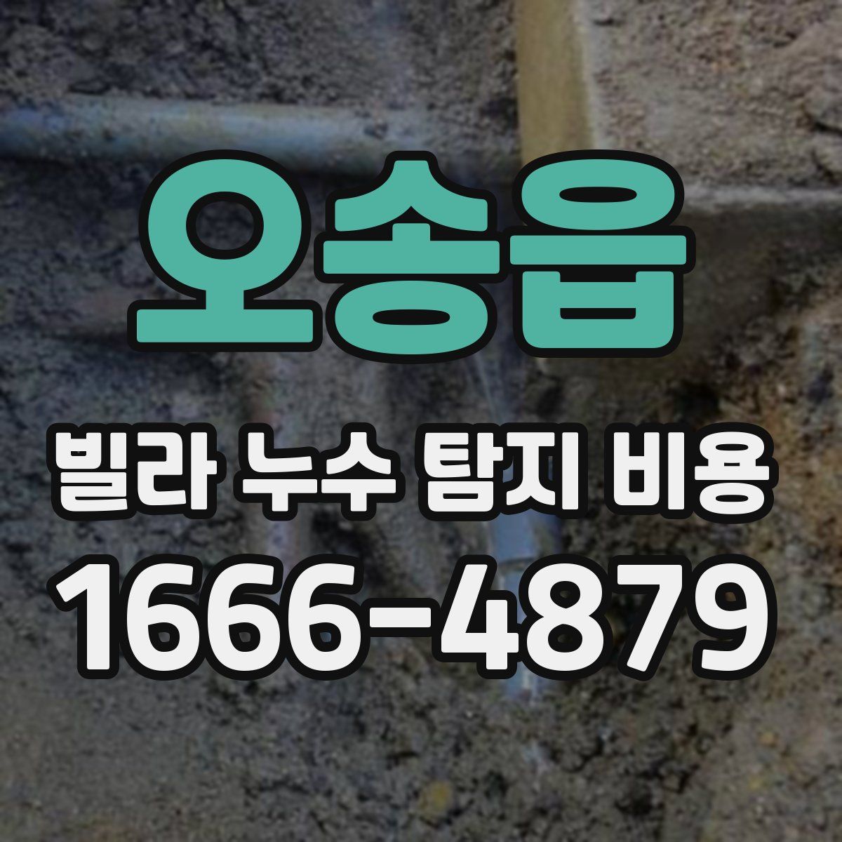 오송읍 빌라 누수 탐지 비용
