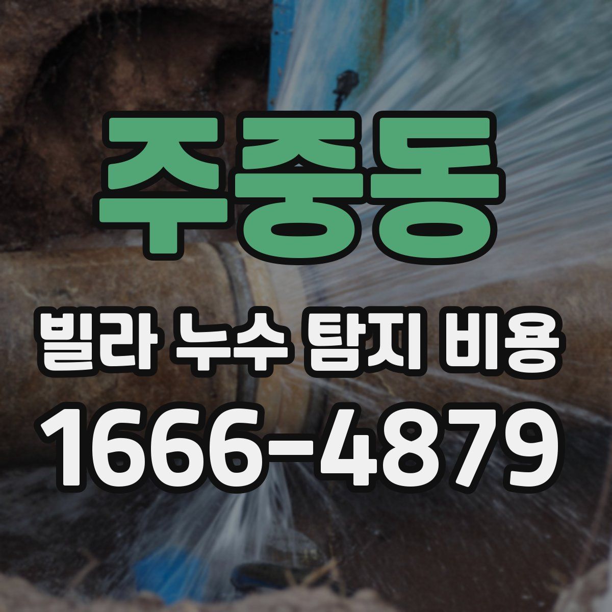 주중동 빌라 누수 탐지 비용