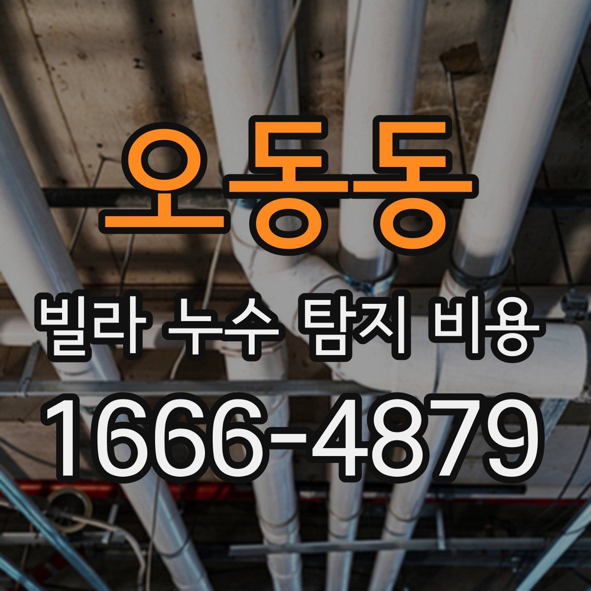 오동동 빌라 누수 탐지 비용