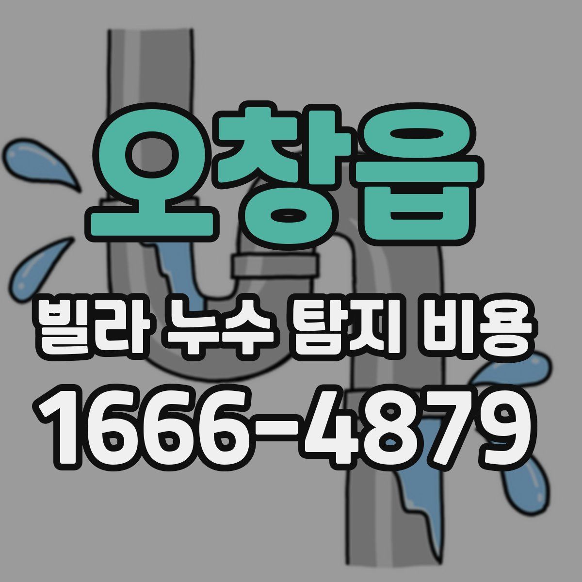 오창읍 빌라 누수 탐지 비용