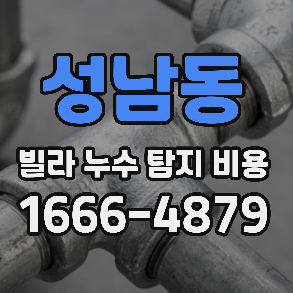 성남동 빌라 누수 탐지 비용