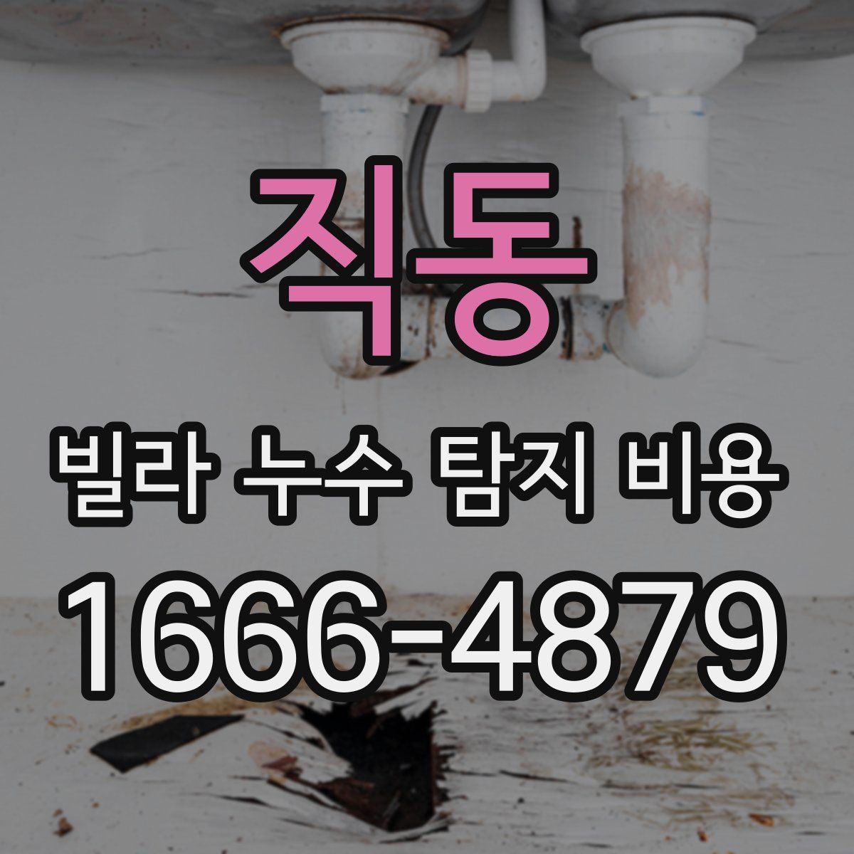 직동 빌라 누수 탐지 비용