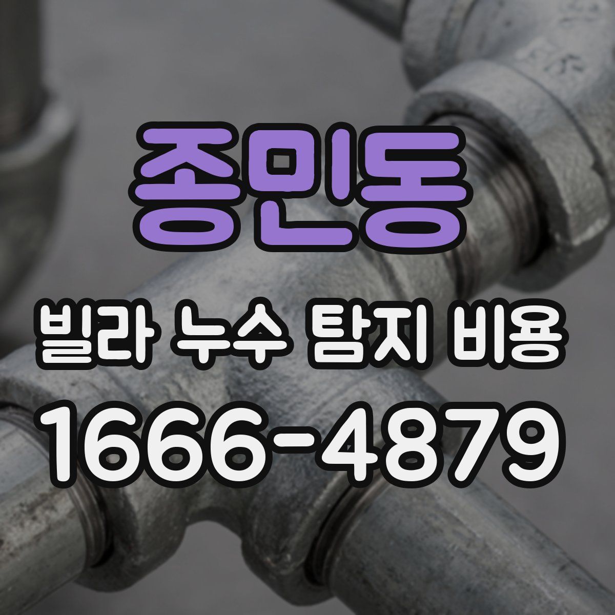 종민동 빌라 누수 탐지 비용
