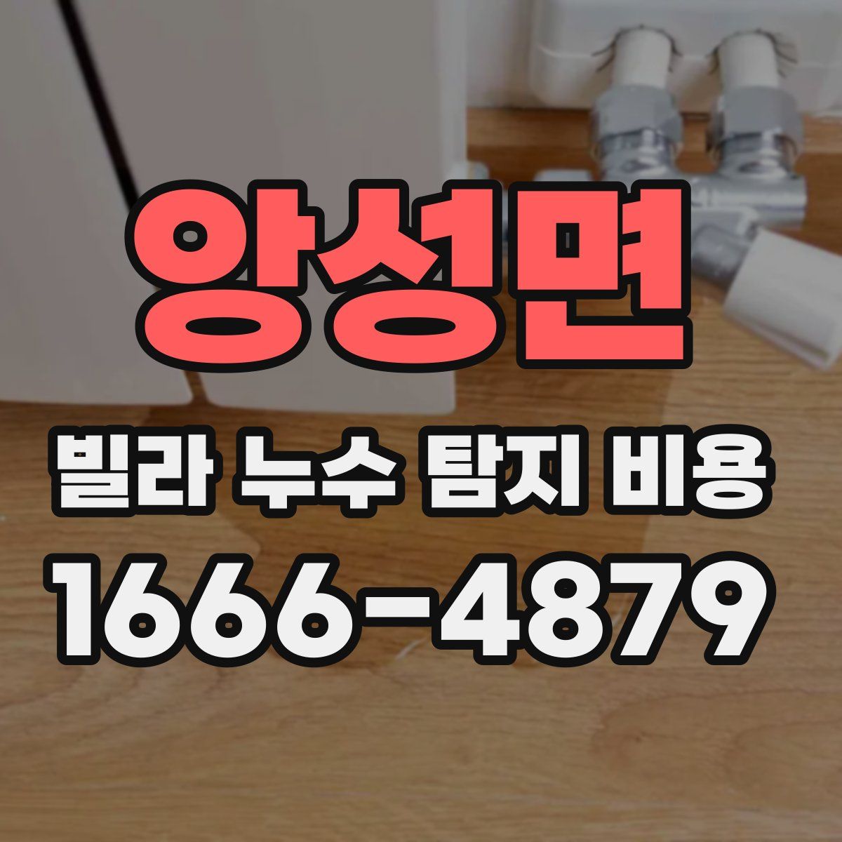 앙성면 빌라 누수 탐지 비용