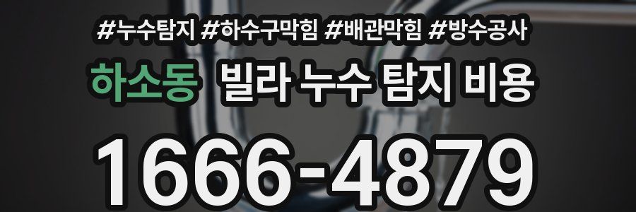 하소동 빌라 누수 탐지 비용