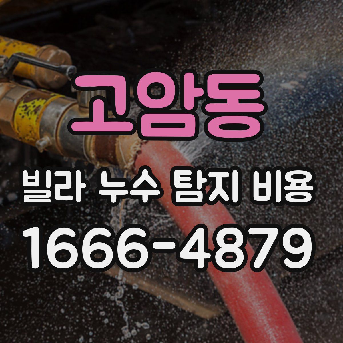 고암동 빌라 누수 탐지 비용