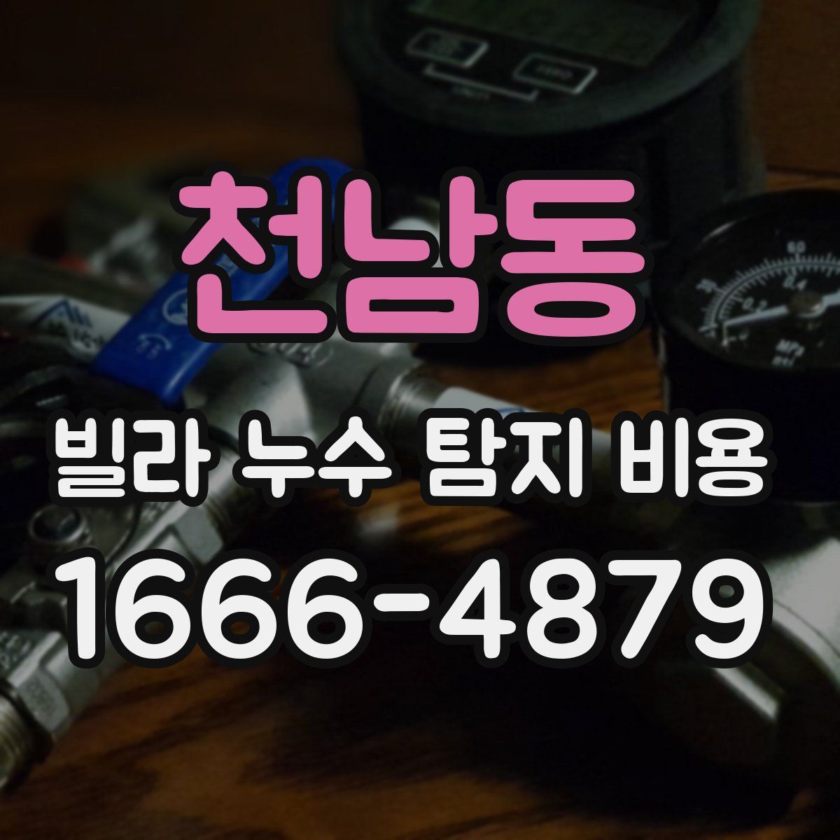 천남동 빌라 누수 탐지 비용