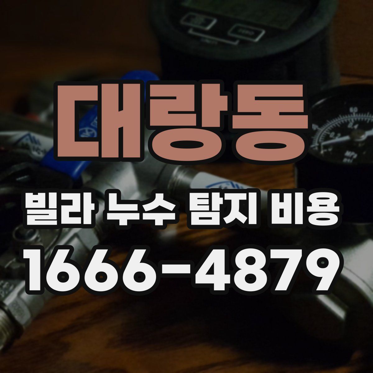 대랑동 빌라 누수 탐지 비용