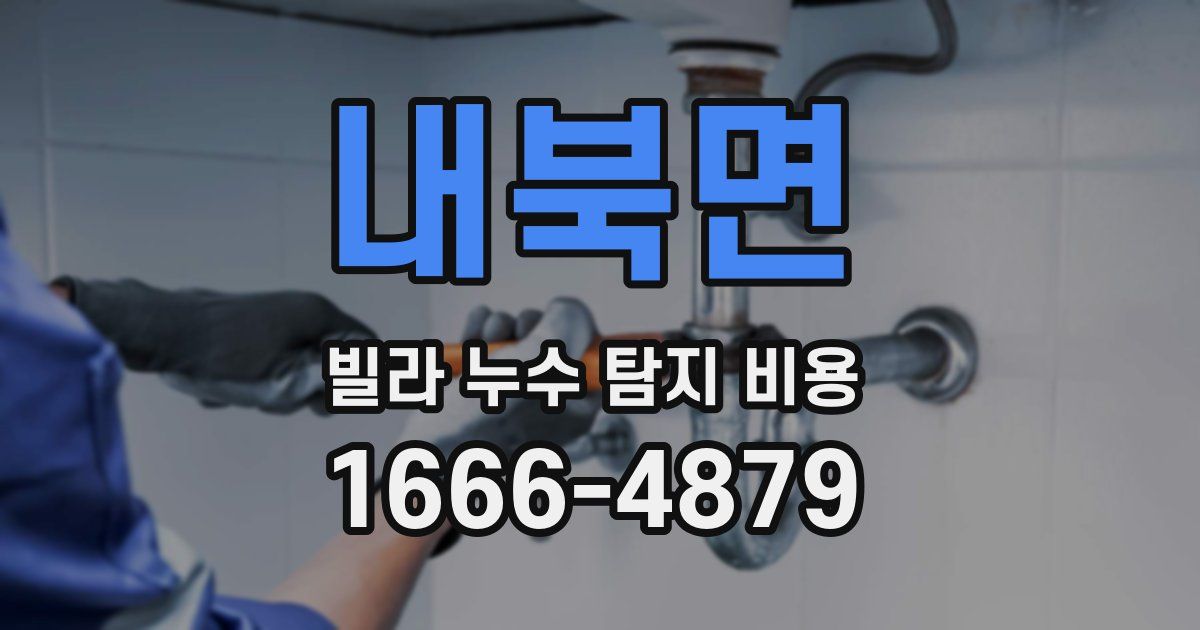 내북면 빌라 누수 탐지 비용