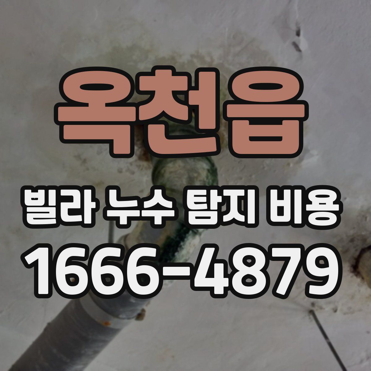 옥천읍 빌라 누수 탐지 비용