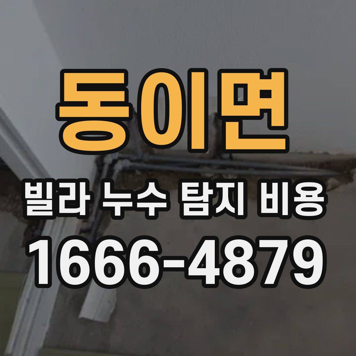 동이면 빌라 누수 탐지 비용