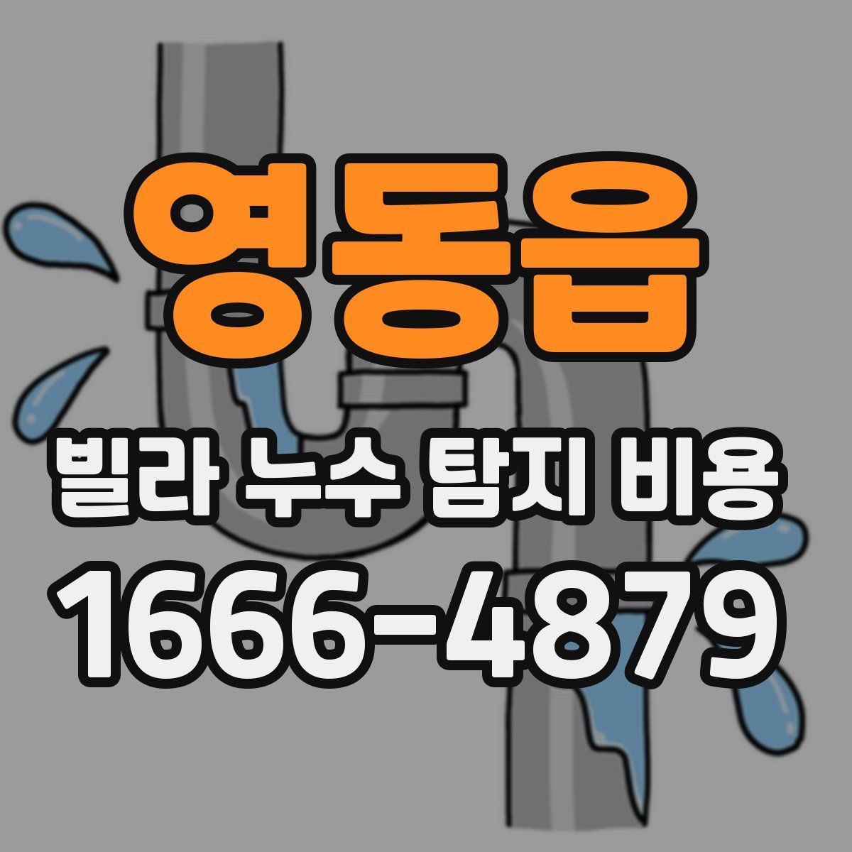 영동읍 빌라 누수 탐지 비용