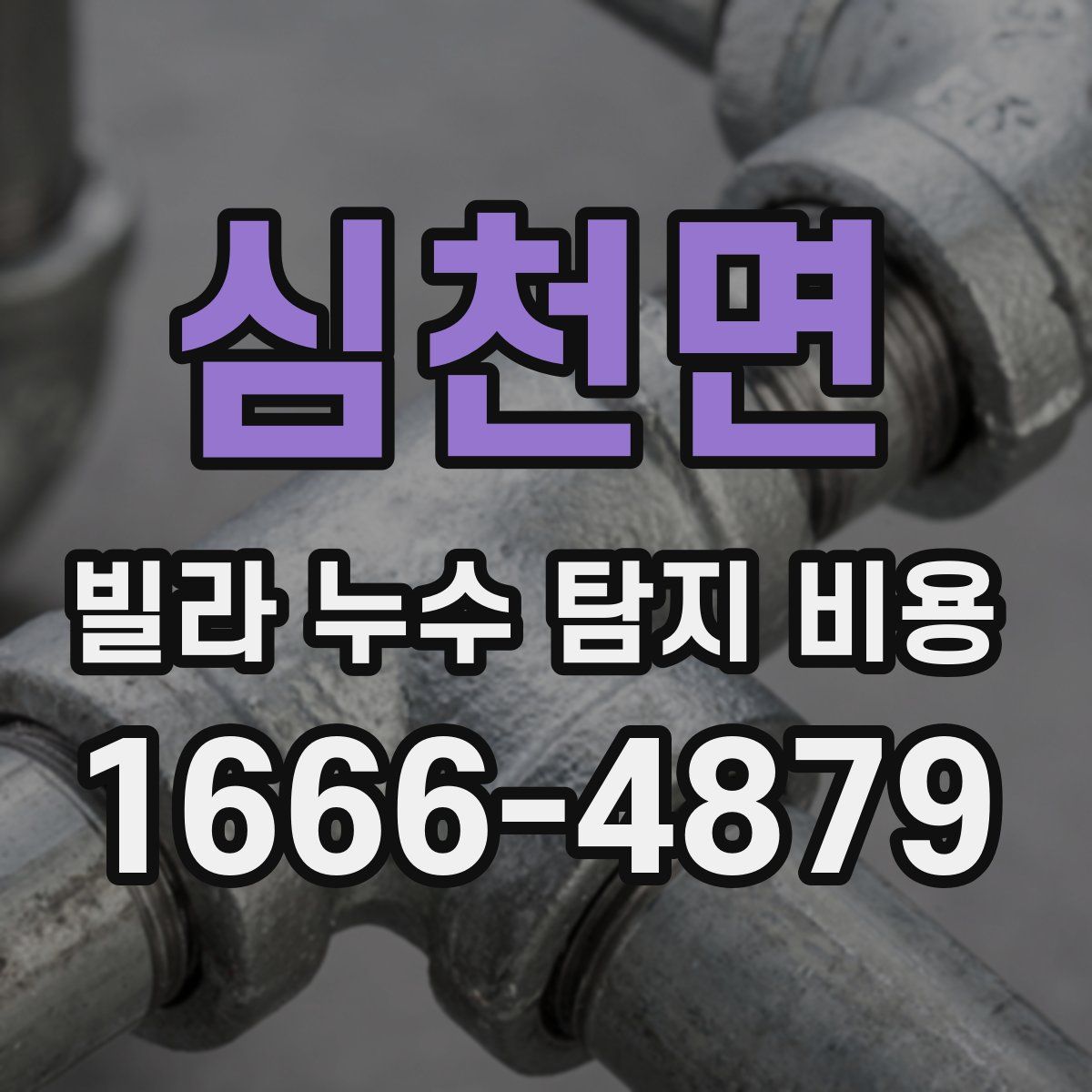 심천면 빌라 누수 탐지 비용
