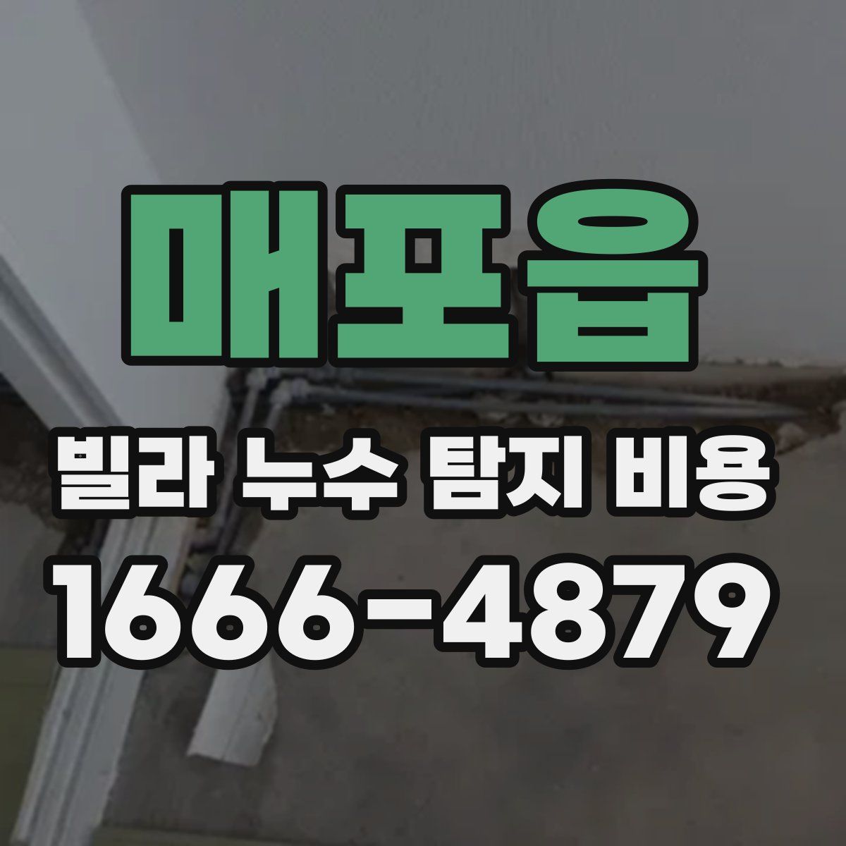 매포읍 빌라 누수 탐지 비용
