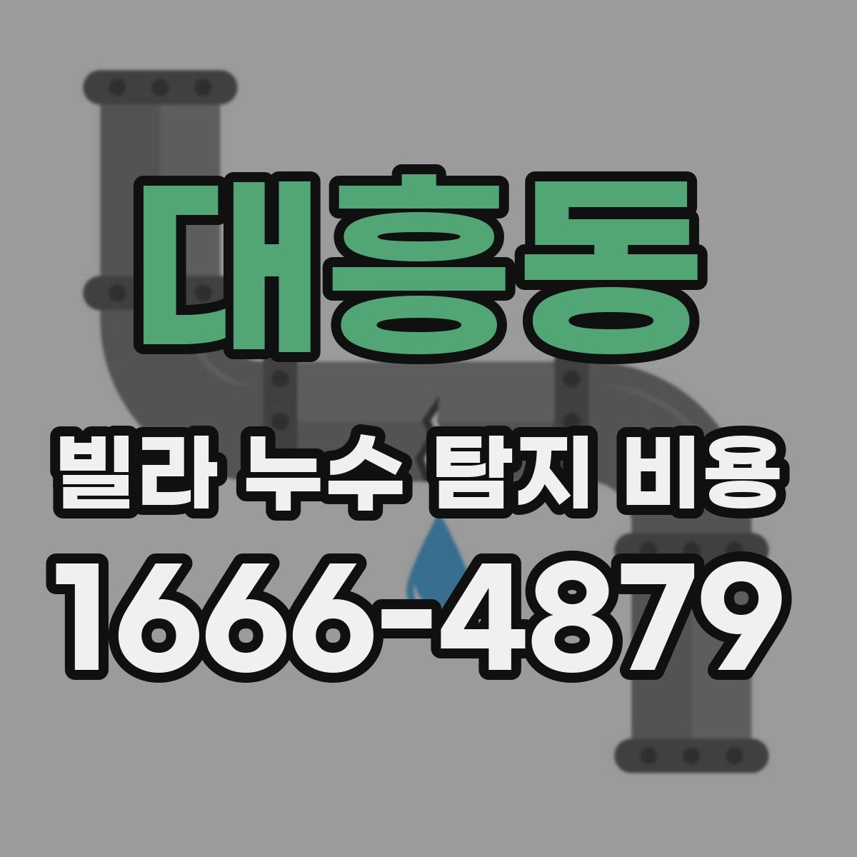 대흥동 빌라 누수 탐지 비용