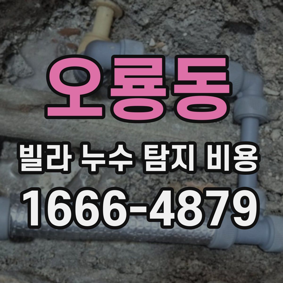 오룡동 빌라 누수 탐지 비용
