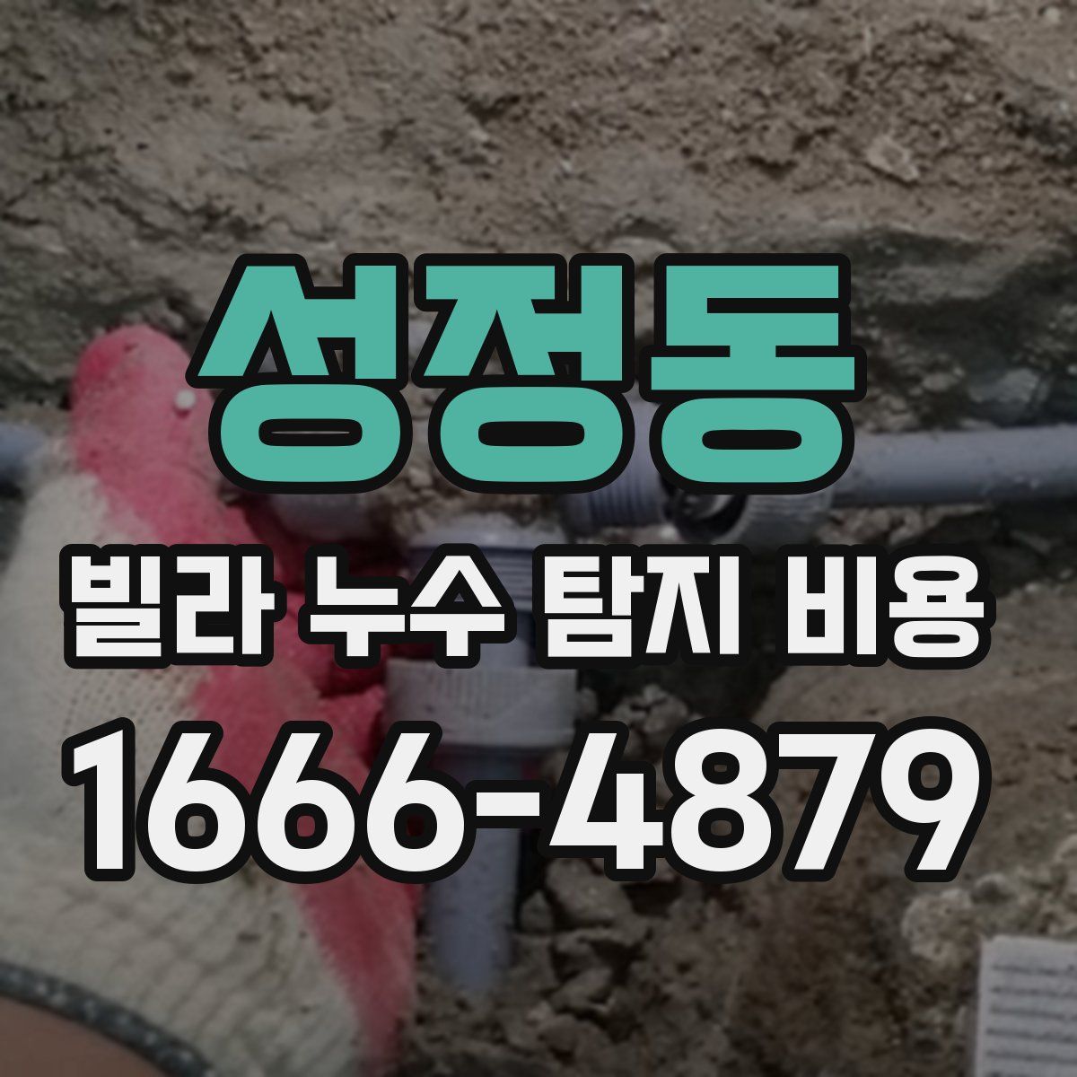 성정동 빌라 누수 탐지 비용