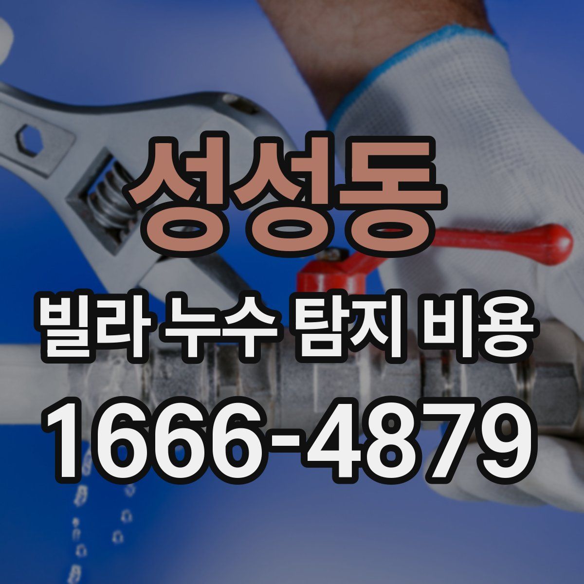 성성동 빌라 누수 탐지 비용