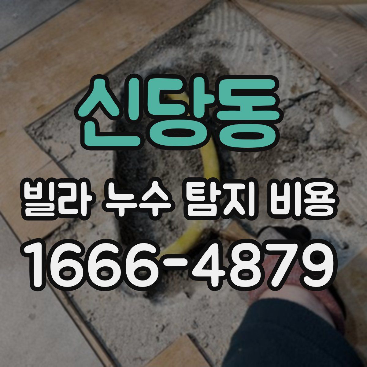 신당동 빌라 누수 탐지 비용