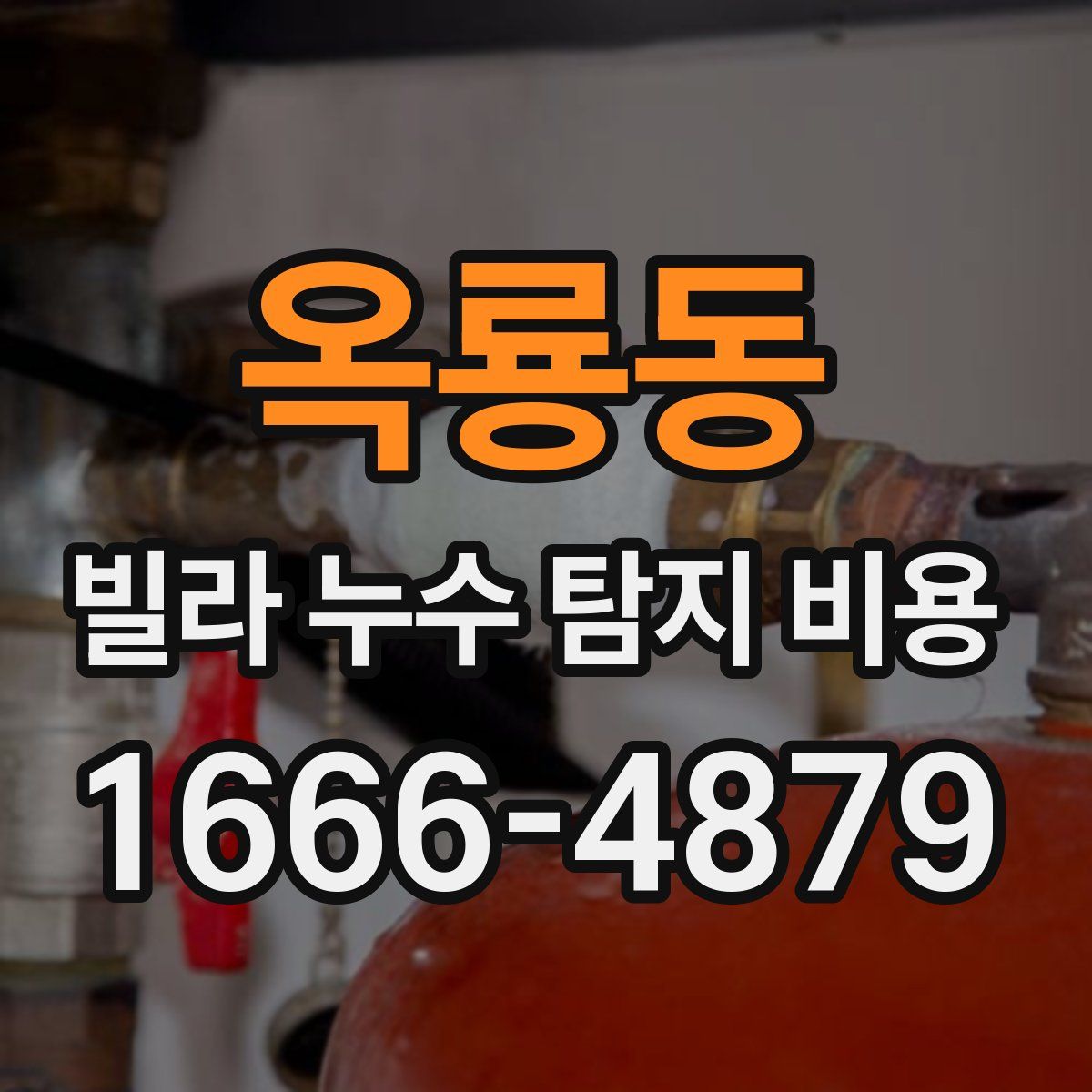 옥룡동 빌라 누수 탐지 비용
