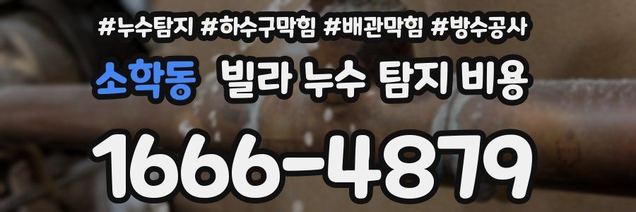 소학동 빌라 누수 탐지 비용