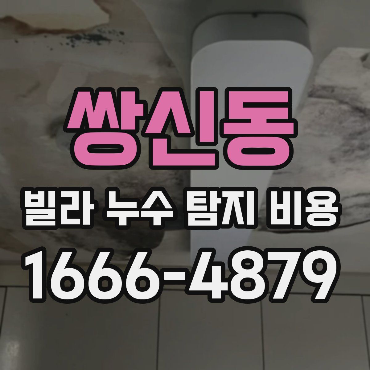 쌍신동 빌라 누수 탐지 비용