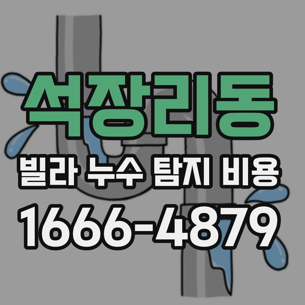 석장리동 빌라 누수 탐지 비용
