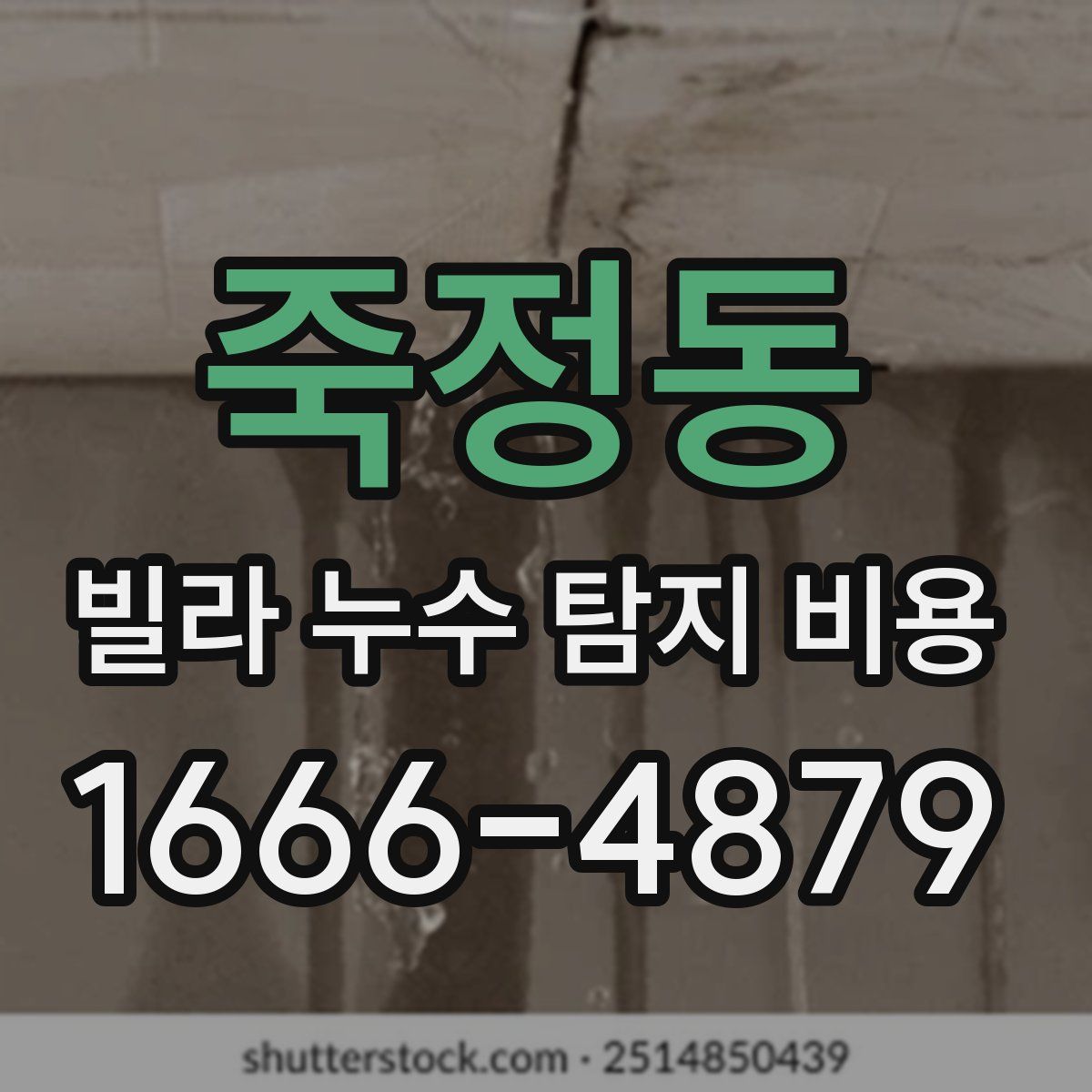 죽정동 빌라 누수 탐지 비용