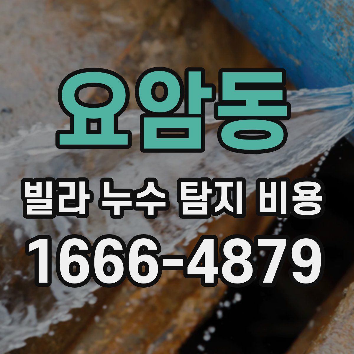 요암동 빌라 누수 탐지 비용