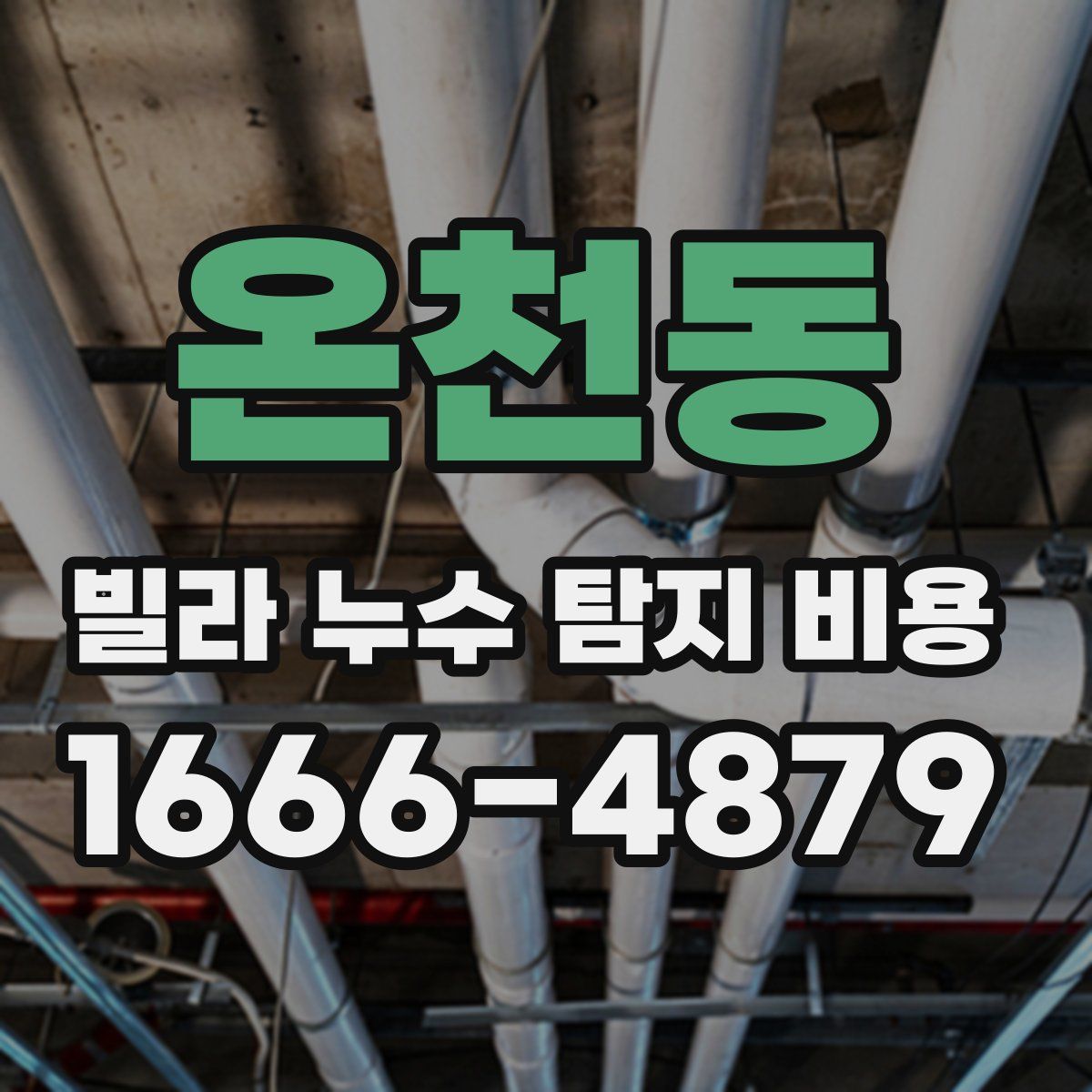 온천동 빌라 누수 탐지 비용