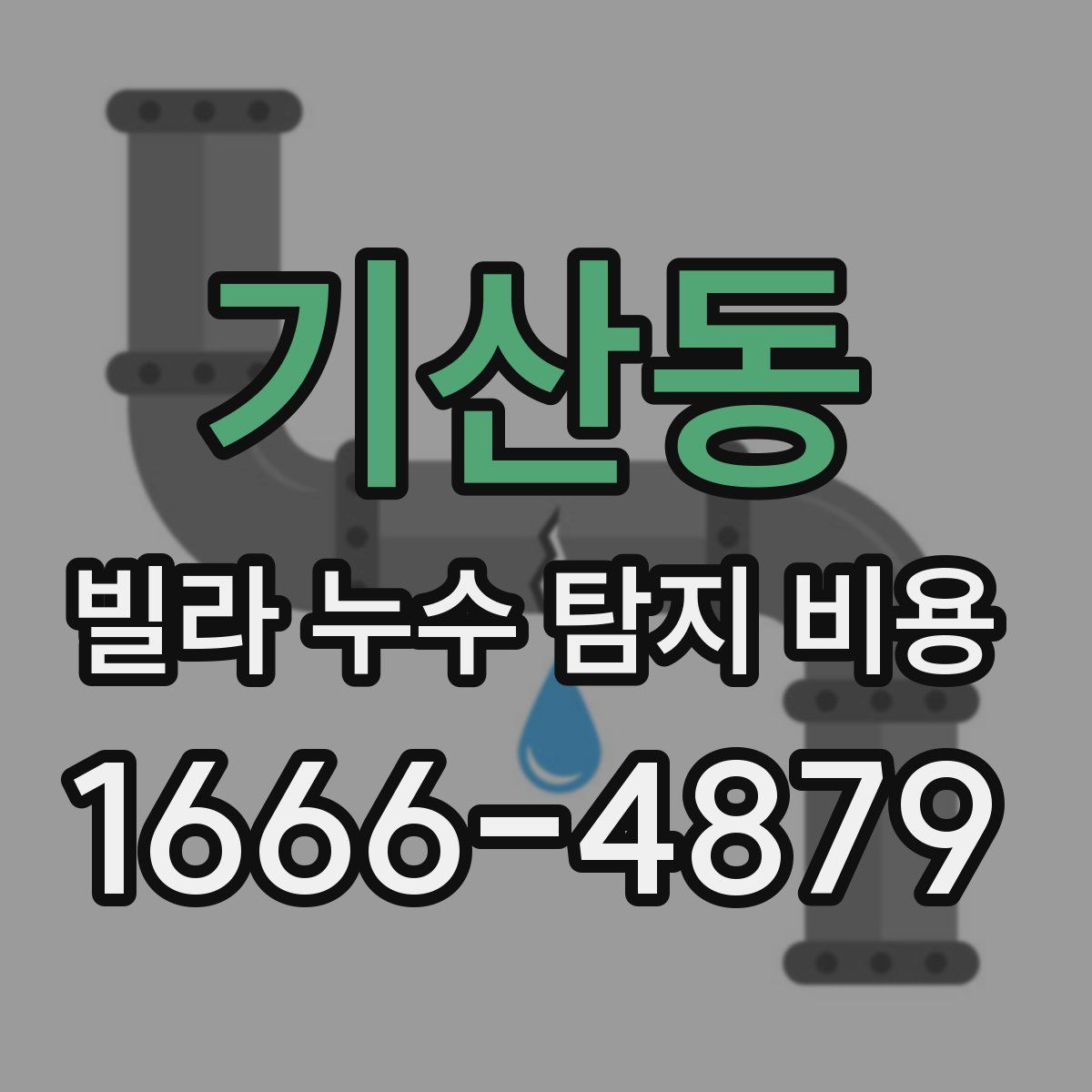 기산동 빌라 누수 탐지 비용