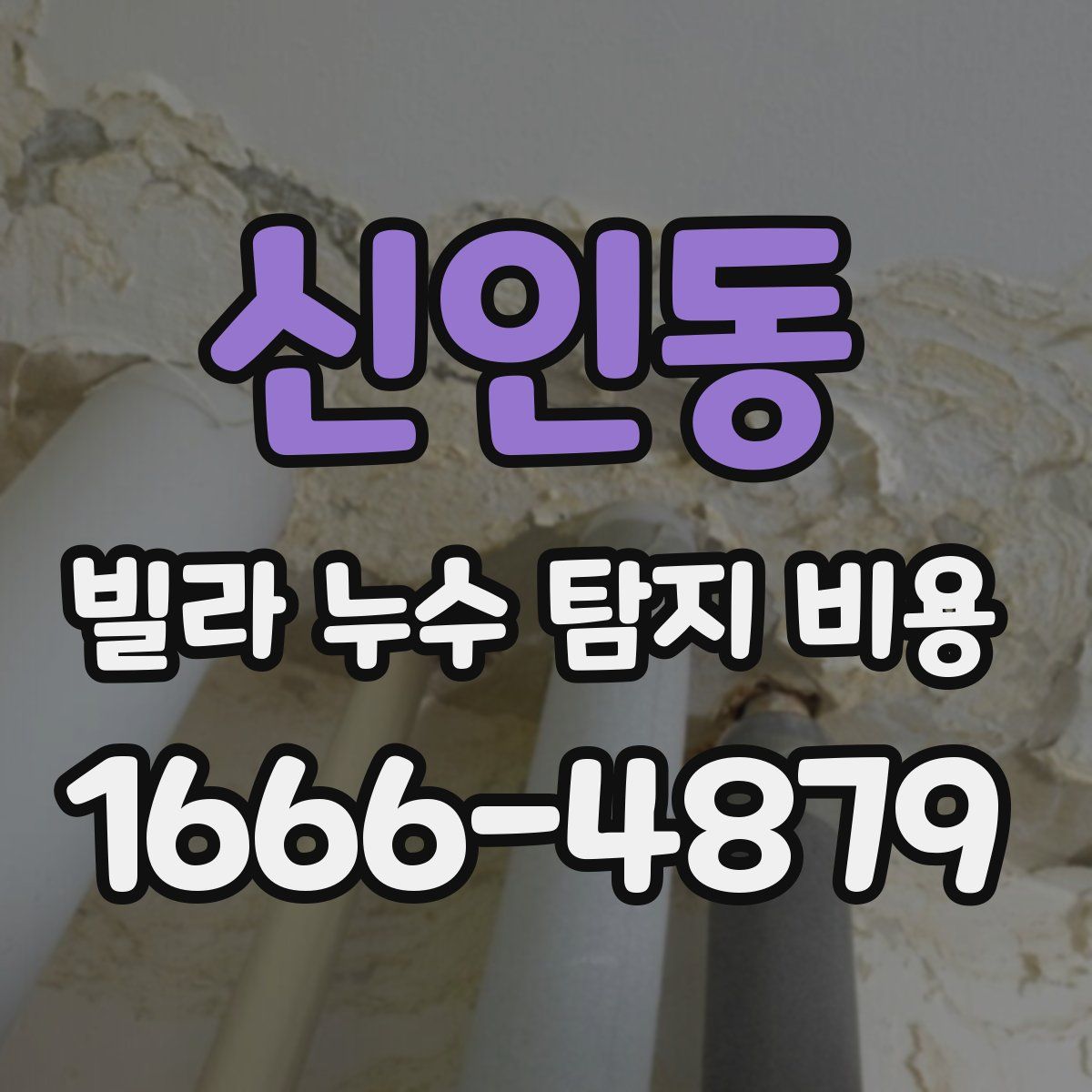 신인동 빌라 누수 탐지 비용