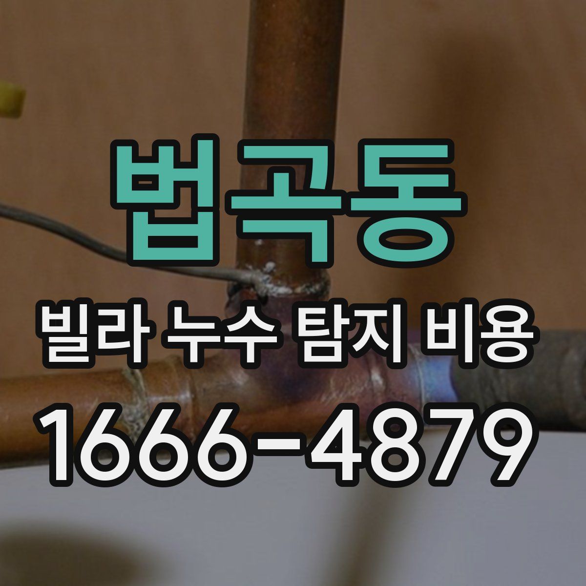 법곡동 빌라 누수 탐지 비용