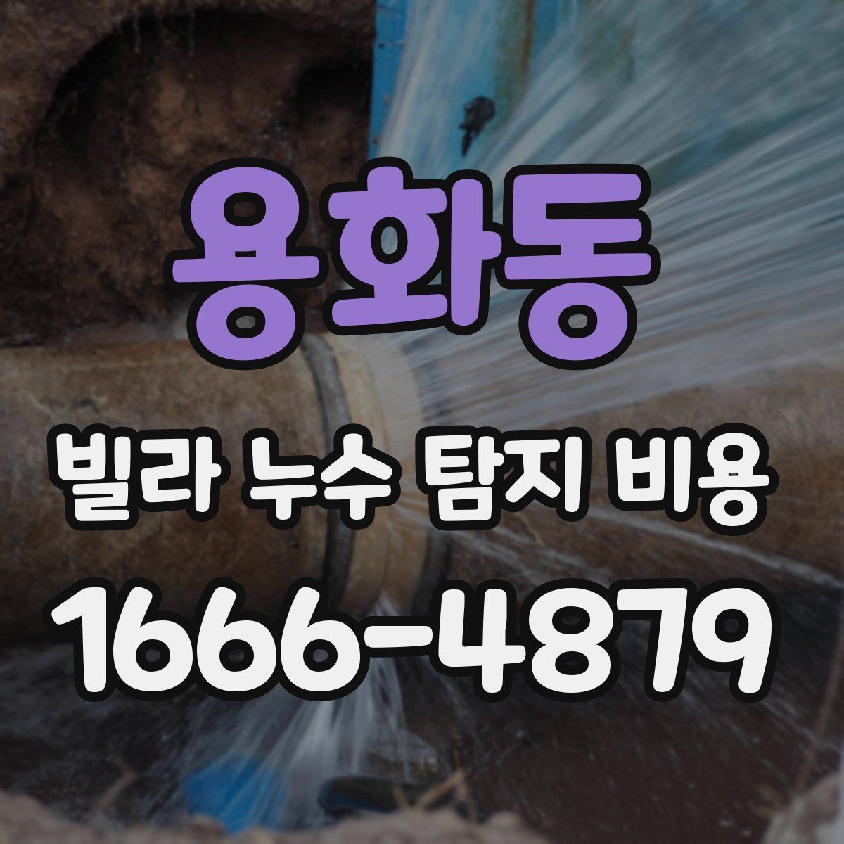 용화동 빌라 누수 탐지 비용