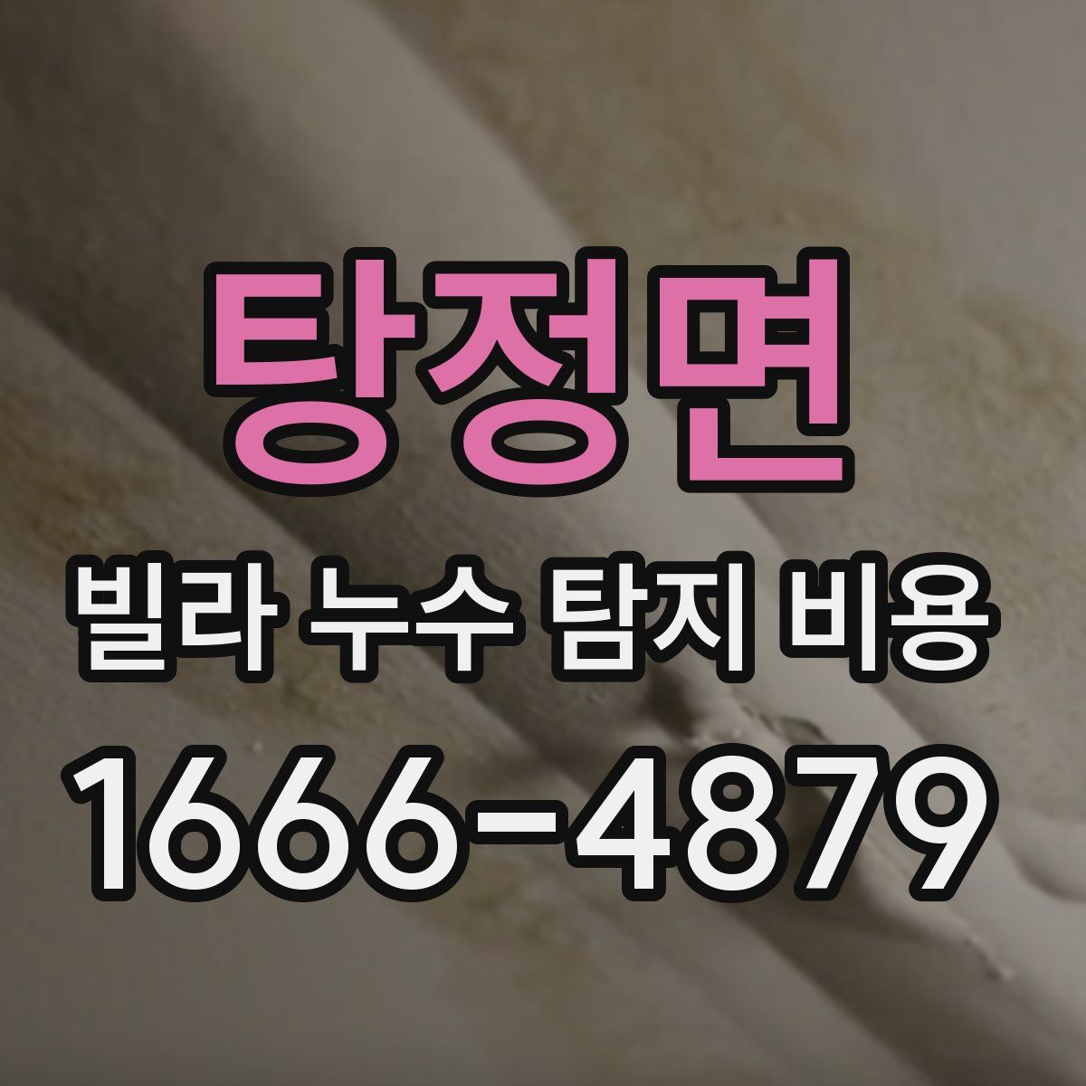 탕정면 빌라 누수 탐지 비용