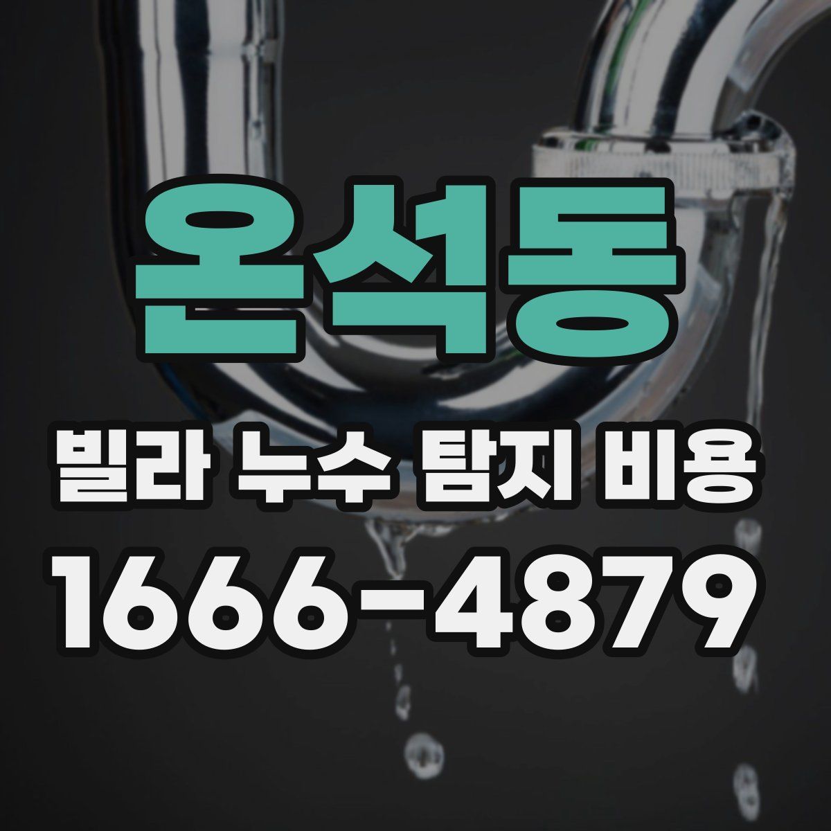 온석동 빌라 누수 탐지 비용