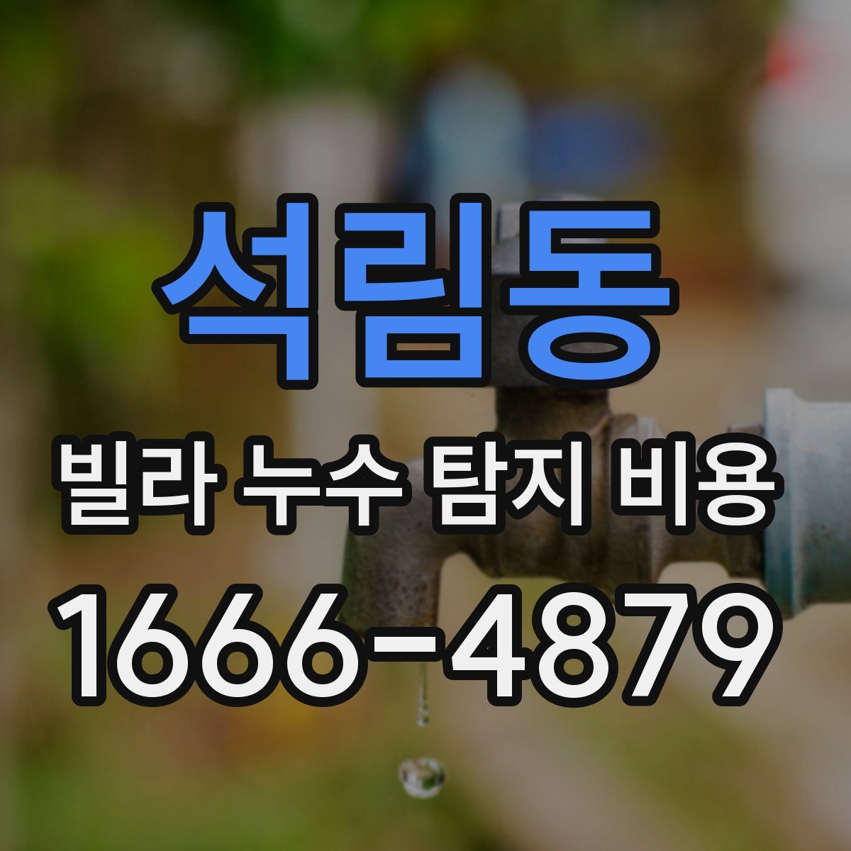 석림동 빌라 누수 탐지 비용