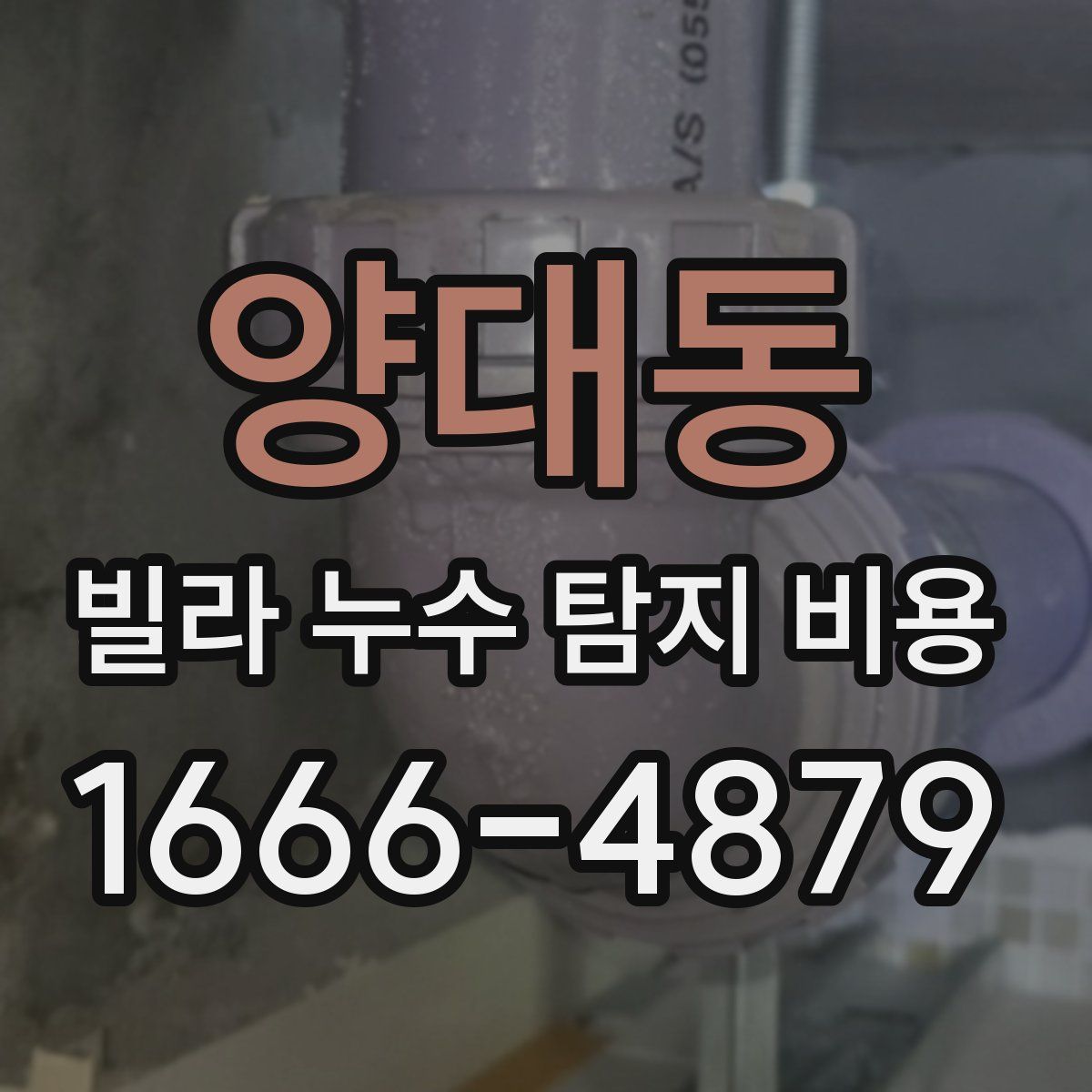 양대동 빌라 누수 탐지 비용