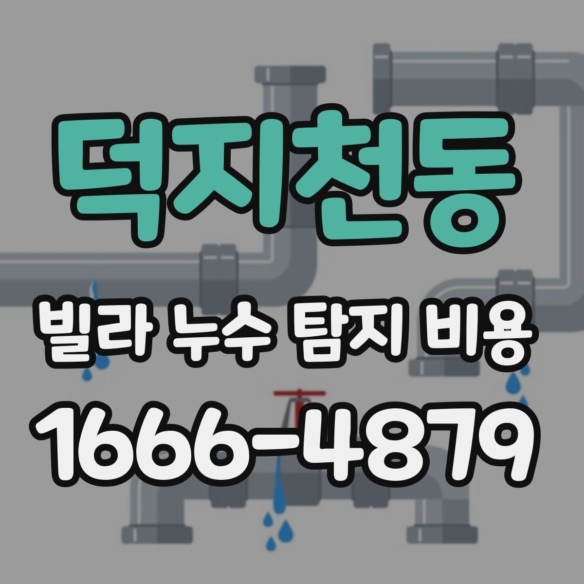 덕지천동 빌라 누수 탐지 비용