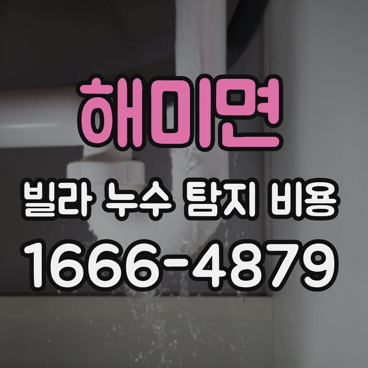 해미면 빌라 누수 탐지 비용