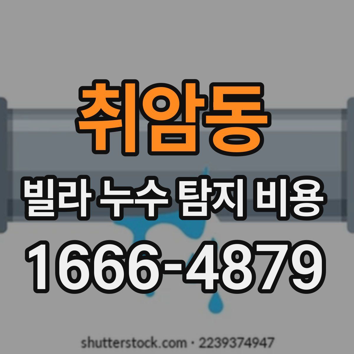 취암동 빌라 누수 탐지 비용