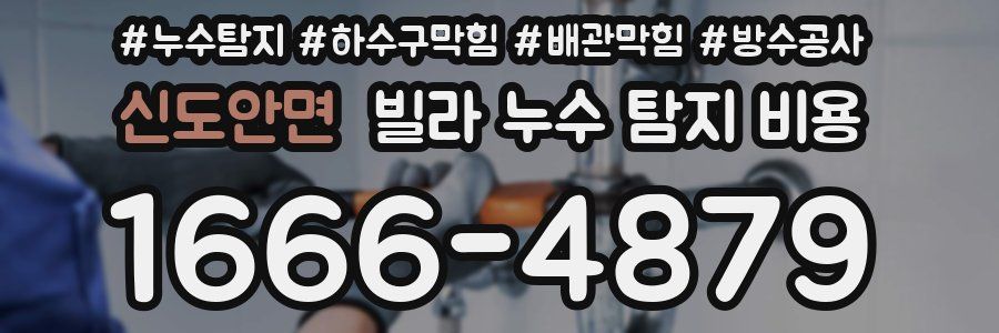 신도안면 빌라 누수 탐지 비용