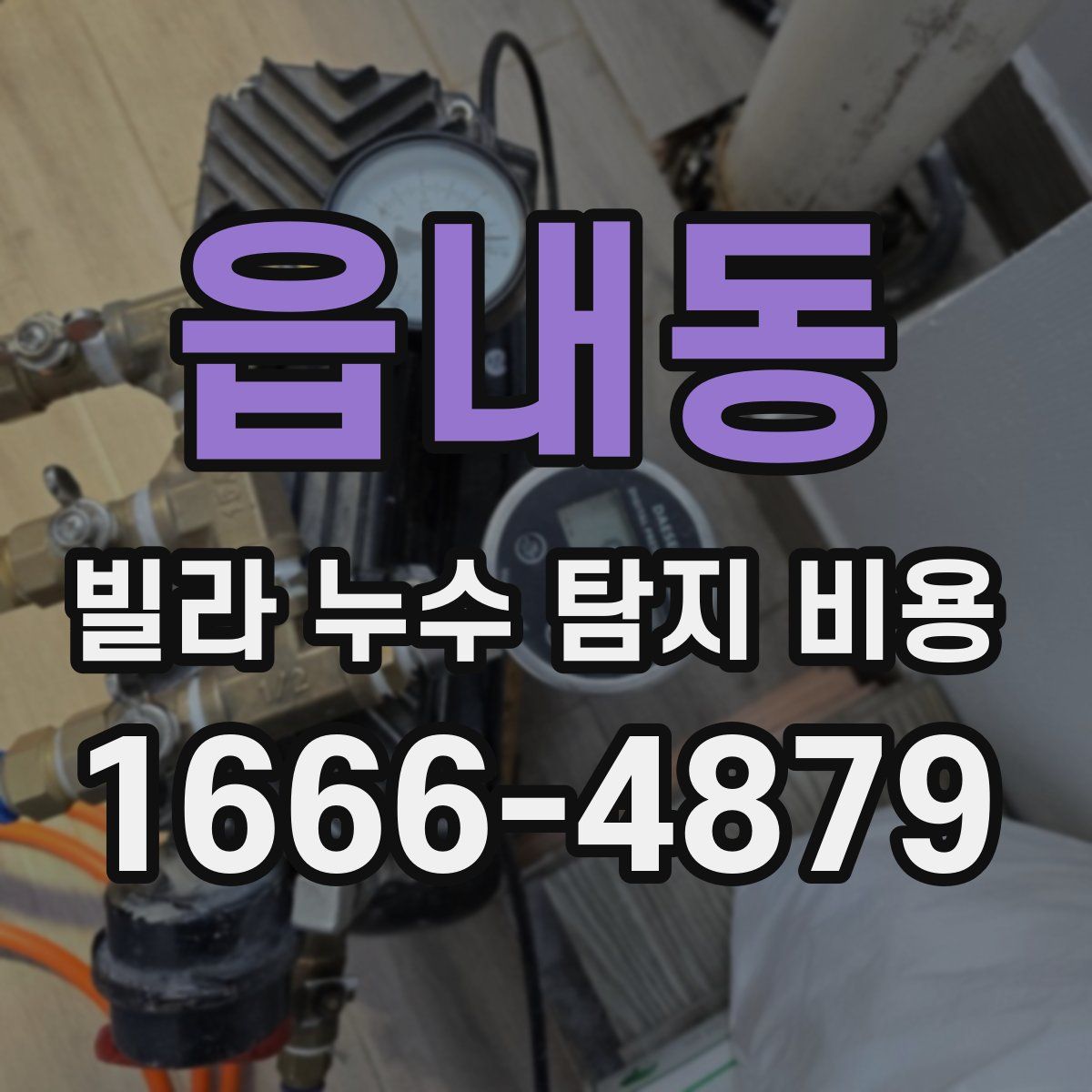 읍내동 빌라 누수 탐지 비용